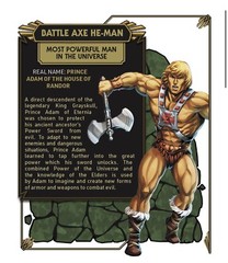 CMON KSE BATTLE AXE HE-MAN MASTERS OF THE UNIVERSE CLASH FOR ETERNIA Board Game