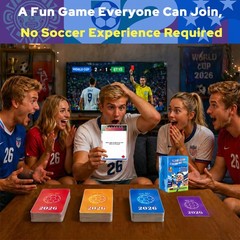2026 World Soccer Live Watch Party Game – 120 Challenges & Questions Interact…