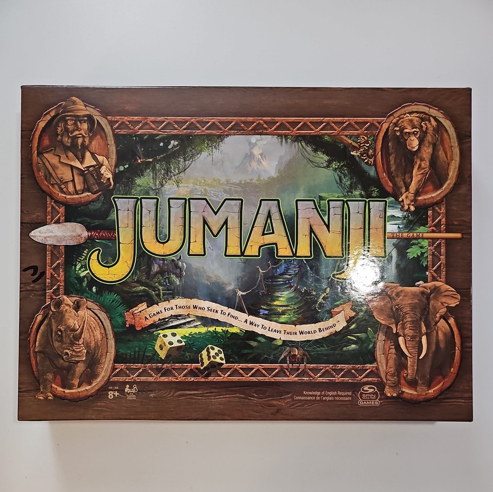 Jumanji The Game Classic Adventure Board Game Spin Master Games 2021. Sealed