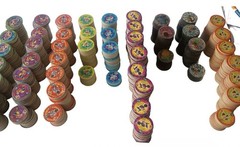 60 Assorted El Tigre Rivera Tazos Pogs Lot Vintage Cartoon Plastic Collection