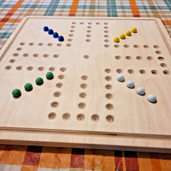 Wahoo marble board game LARGE 18″ X 18″ SIZE AMERICAN MADE