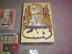 Schrodinger’s Cats Card Game by Ninth Level Games Complete & Nice w/ Stickers!