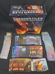Dresden Files Cooperative Card Game + Expansions 1 & 3 Complete Great Condition