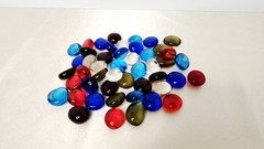 Vtg FAO Schwarz Cardinal MANCALA Premiere Edition Solid Walnut Wood & Gemstones