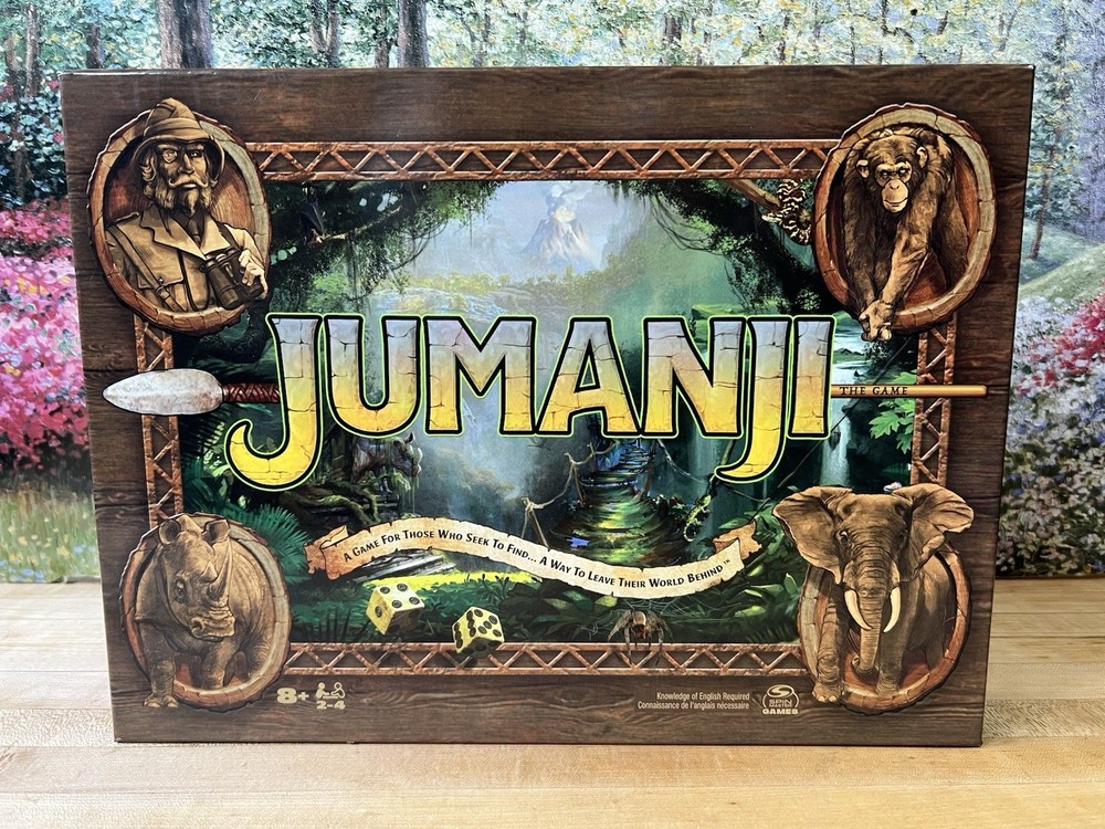 Jumanji The Game Classic Adventure Board Game Spin Master Games 2022 Complete