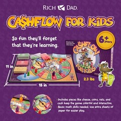 Rich Dad CASHFLOW for Kids, Educational Board Game for Ages 6 and UP