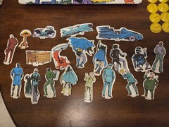 Batman & Robin 1973 Ideal Vinyl Foldout Play Set Cardboard Figures Mego