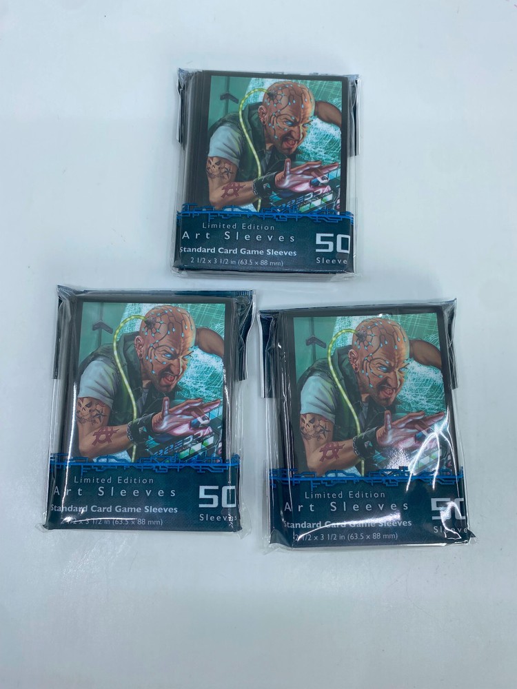 3 Packs Authentic FFG Android Netrunner LCG Card Game 3x 50 Card Art Sleeves NEW