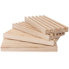 Spin Master Games, Wooden Domino Racks, Set of 4 Trays for Mexican Train Domi…