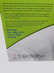 Foosball Winner Wooden Fast Sling Puck Game Compact Size For 2 Players Ages 6+