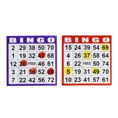 Bingo Game Cards – 100 Books of 10 Sheets – Fun Family Activity, Party Supplies