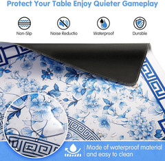 Mahjong Mat for Table 33″ Rolled Packaging for American Mahjong Set | Waterproof