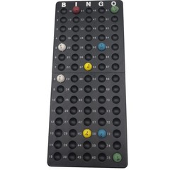 Yuanhe Bingo Board Ball Holder – 3/5″ Balls 14″ x5.8″ x 0.5.”, Black
