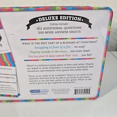 What? Hilarious Party Game Tin Box Deluxe Edition Outset Media 2007