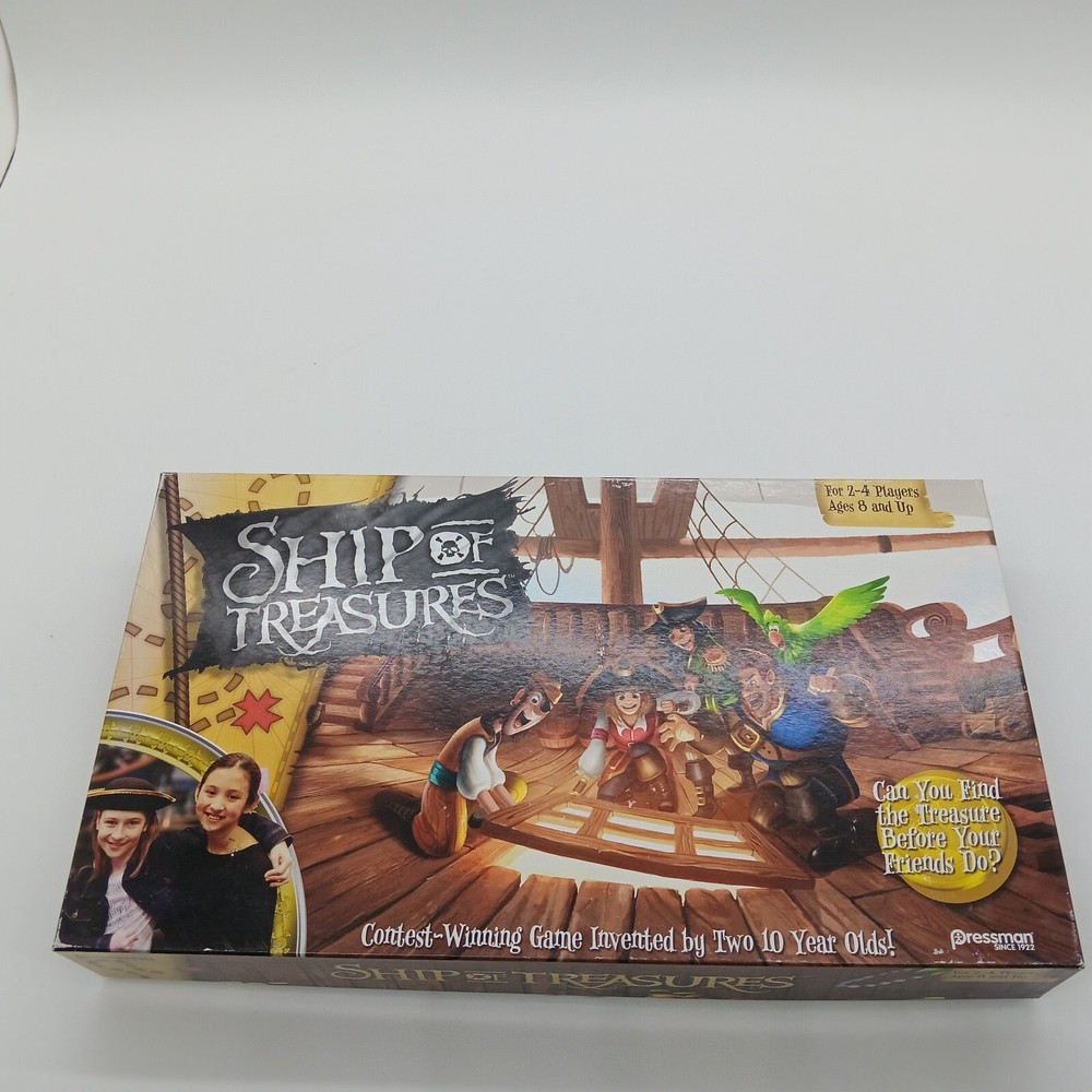 Ship of Treasures Kids Game Invented by Two 10 Year Olds Ages 8+ Pressman