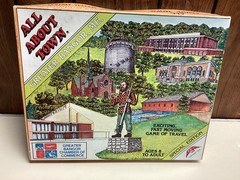 Vintage All About Town Greater Bangor Maine Board Game 1979 Map Multicolor