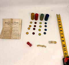 VTG 1916 Parker Brothers Pollyanna The Glad Game Replacement Pieces Rules Lot