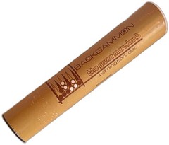 Vintage Backgammon Tube Game Merchant 254 Wilmington Delaware Complete