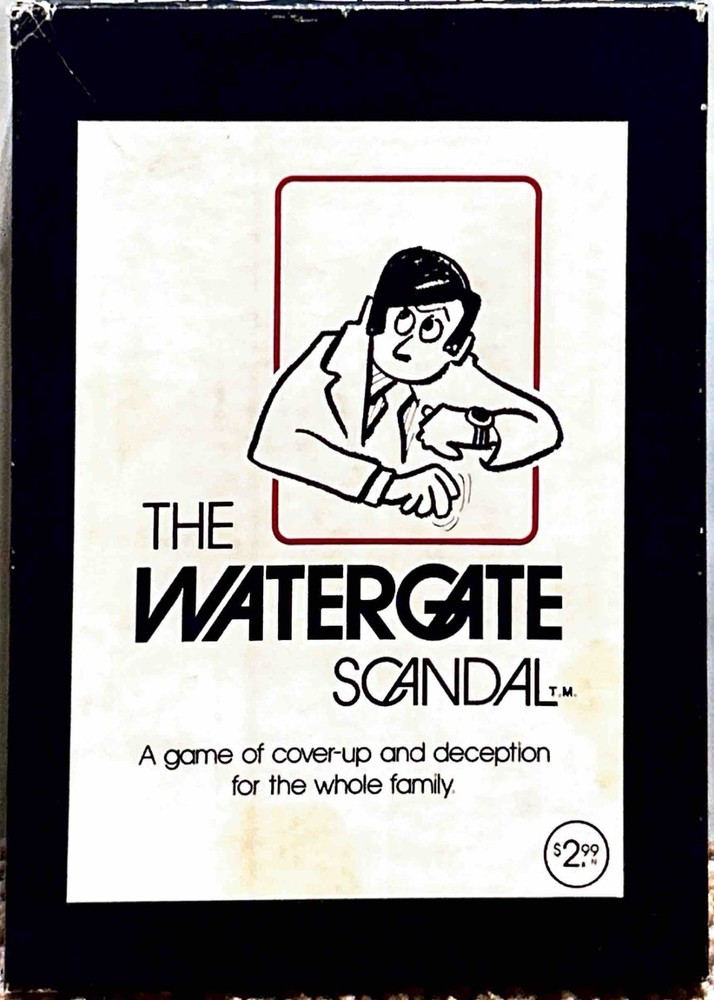 1973 Vintage Watergate Scandal Card Game Mid Century Politics Made in USA