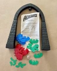 Acrobats, by Pressman, 1989 (2-4 Players, Ages 6+) **Missing 3 Tokens**