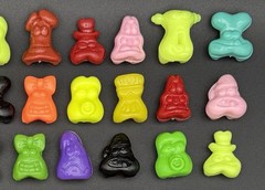 Classic Gogo’s Crazy Bones Series 1 Lot of 100 Mixed Figures Solid Variants