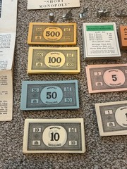 1946 Parker Brothers Monopoly Game and Board – See Description