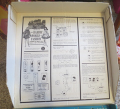 Mattel Barbie World Of Fashion Round The World Molded Board Game 1967