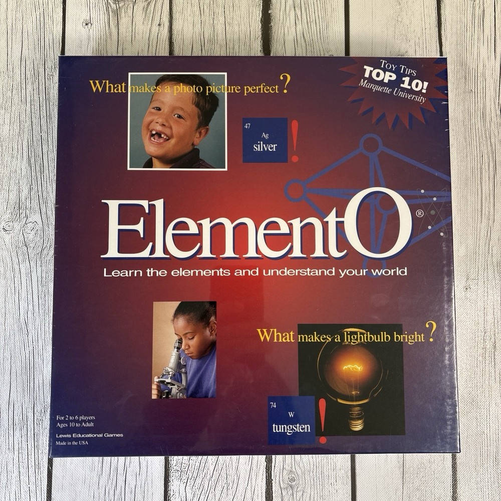ElementO Learn the Elements and Understand your World Lewis Educational Game NEW