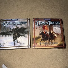 George R. Martin Game of Thrones and Expansion Clash of Kings board game