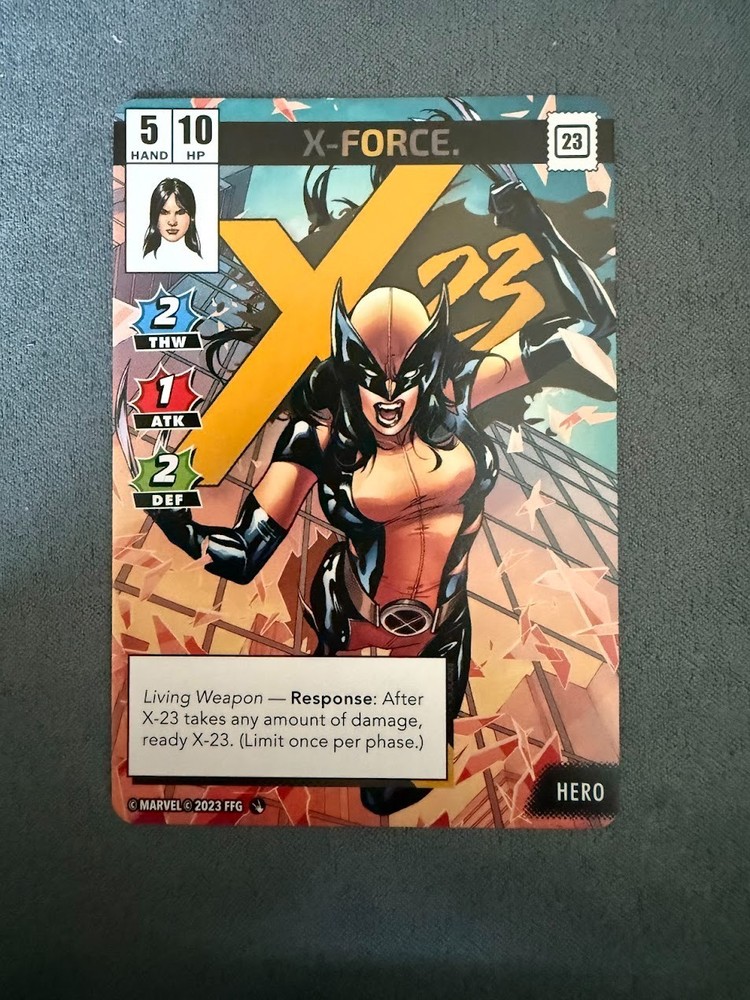 [Marvel Champions LCG] X-23 (Alternate Art) – NeXt Evolution Promo Card – NM