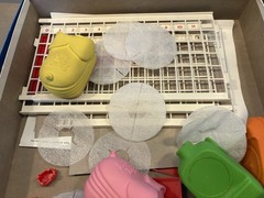 Vintage 1986 Milton Bradley Pig Pong Board Tabletop Game Puff Balls + Rules