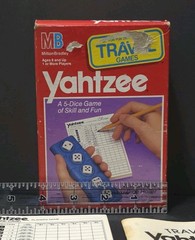 VTG 1989 Yahtzee Travel Game by MB Milton Bradley Age 8 & Up 1 or more players