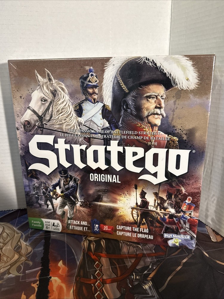 Stratego Original Jumbo Classic Strategy Board Game Play Monster 2019 New Sealed