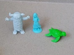 Machi Koro Legacy Replacement Game Figures Set Yokai Princess Turtle 3pc
