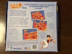 Guess Who? Disney Edition 2005 Milton Bradley Board Game Missing 2 Red Flaps