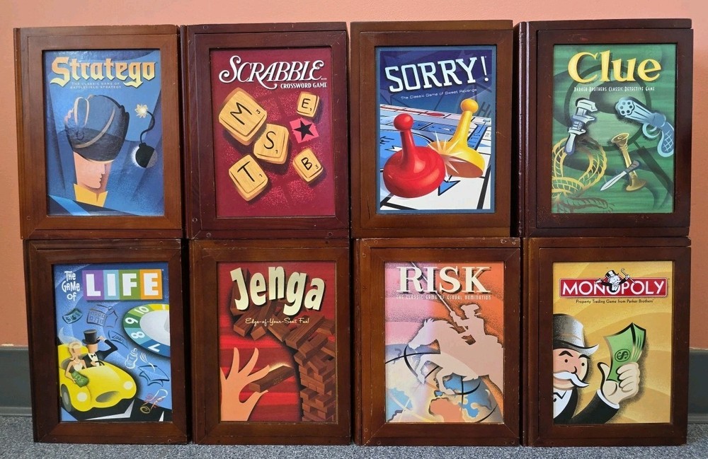 Vintage Game Collection Lot Risk Stratego Clue Jenga Life Sorry Monopoly Scrabbl
