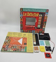 Vintage 1960 Mattel Lie Detector Game RARE Boardgame Scientific Crime Game ￼