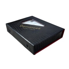 Double 12 Dominoes Set 91pc w Case Multicolor