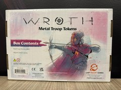 *NEW IN SHRINK WRAP, FREE US SHIPPING* Wroth: Metal Troop Tokens game accessory