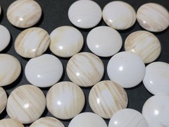 Vintage Suwabute Clam Go Stones Size22 made in Hyuga with Go Bowls Japan