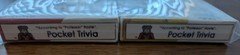 Hoyle Amtrak Pocket Trivia Game LOT Music Sports Movie Television NEW