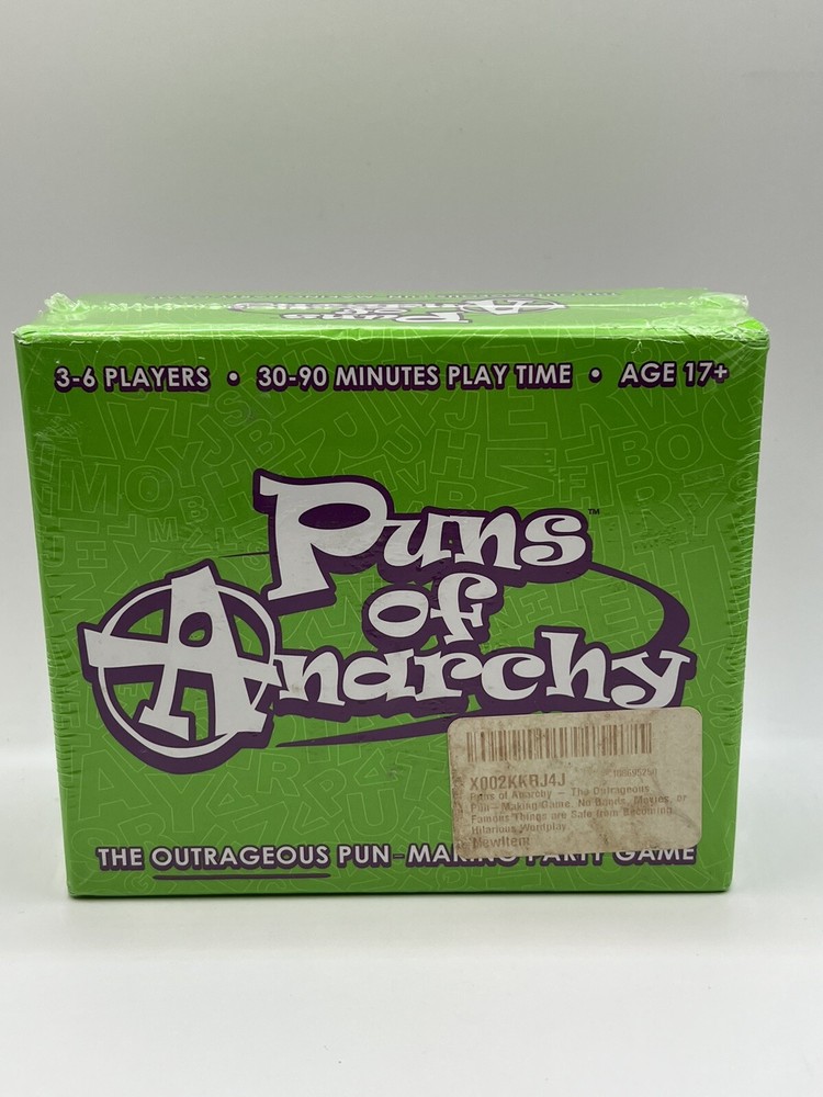Puns of Anarchy The Outrageous Pun-Making Party Game Deck Card Games NIB Sealed