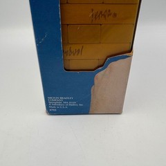 Milton Bradley Jenga Game Unisex Tan Good 1986 Vintage Wood Block Stacking 4793