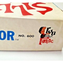 1968 Silly Faces Toy Funhouse Mirror Mustache Original Box Directions Fantastic