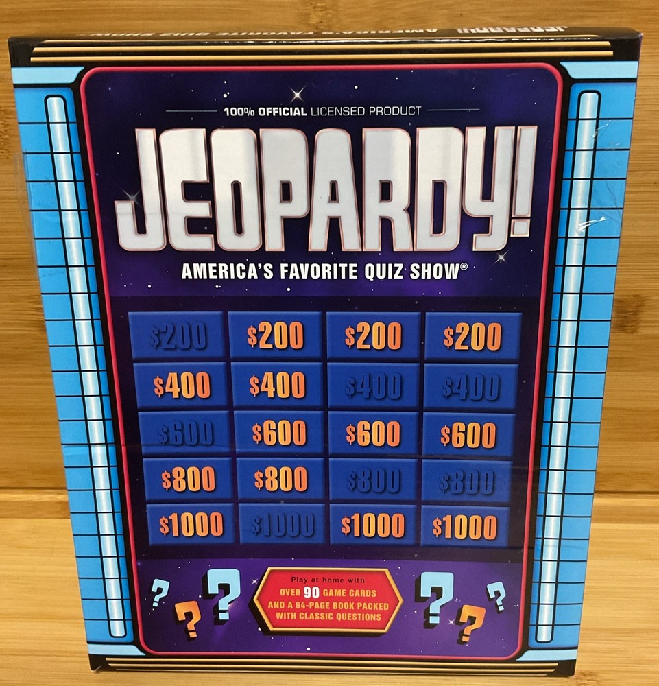 Jeopardy! America’s Favorite Quiz Show Board Game Complete Set New In Open Box.