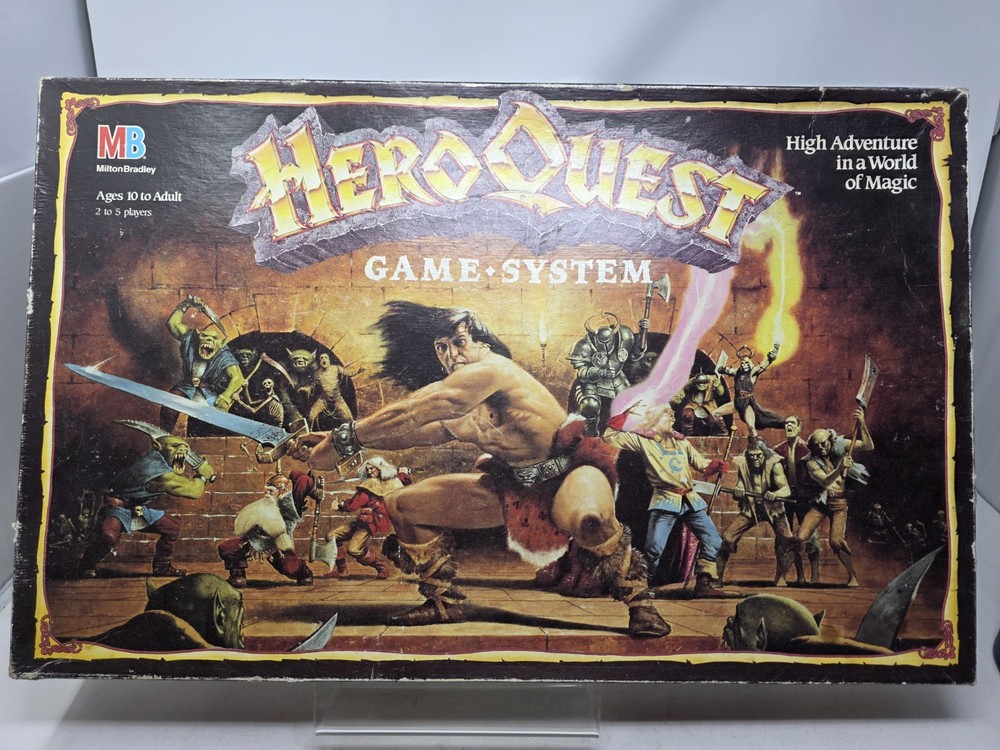1989 Hero Quest Board Game HeroQuest Milton Bradley Good Condition