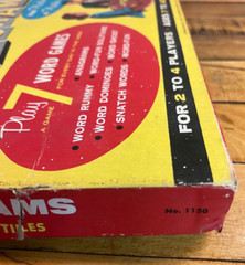 Vintage Transogram 1957 ANAGRAMS 7 Word Games With Instruction Missing Pieces