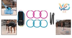 Helitoss Packable Outdoor Ring Toss Game 2-4 Players Compact Portable