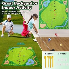 Battle Golf Chipping Game Set for Kids Adults, Chip and Stick Golf Game with…