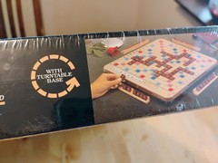 Scrabble Deluxe Edition Rotating Turntable Game Board 1989 Crossword SEALED NEW